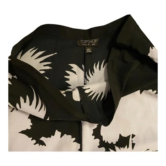 Topshop Floral Print Wide Leg Pants - Picture 3 of 8